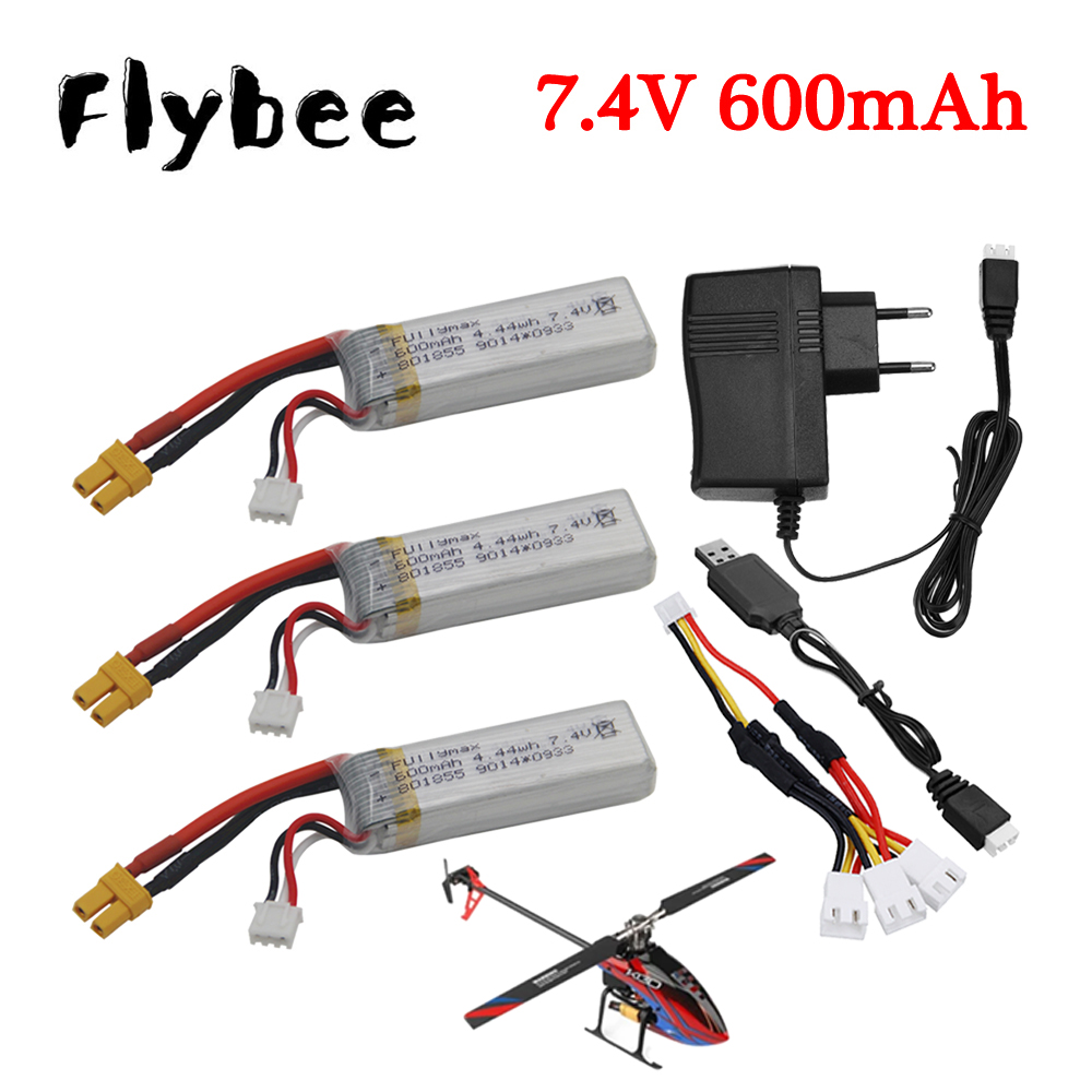 Drone Battery Charger - 7,4 V 600 mAh Lipo Batterie