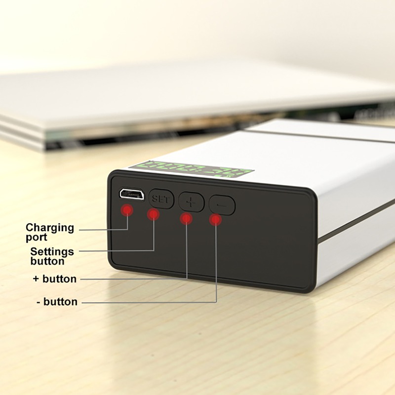 Smoke Stopper - Intelligente Zigarettenschachtel, Aluminium, Selbstdisziplin, Timer-Schließfach mit