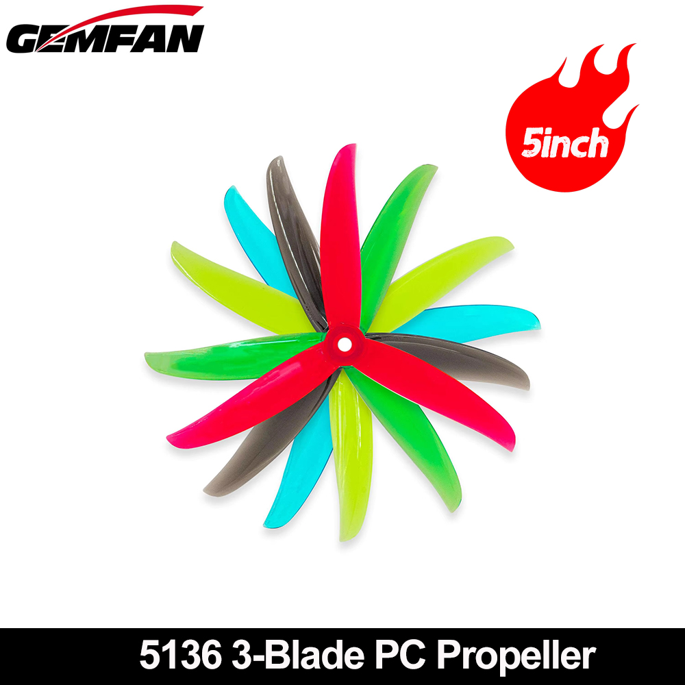 5 Inch Propeller - Gemfan VANOVER 5136 3-Blatt-PC-Propeller CW +