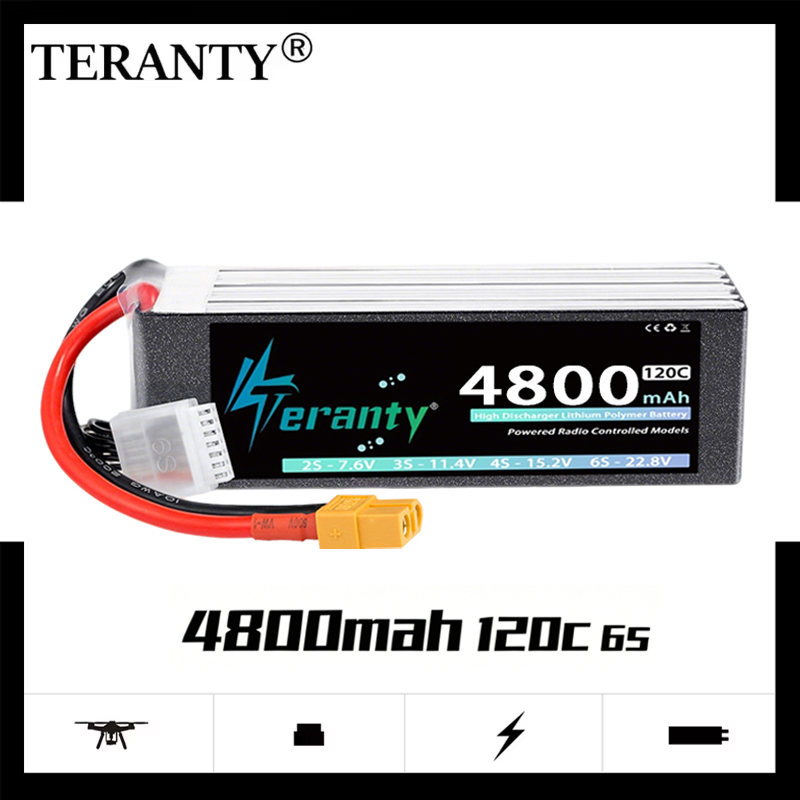 Lipo Battery 6S - TERANTY 6S 4800mAh Lipo-Akku 22,8V 120C/240C