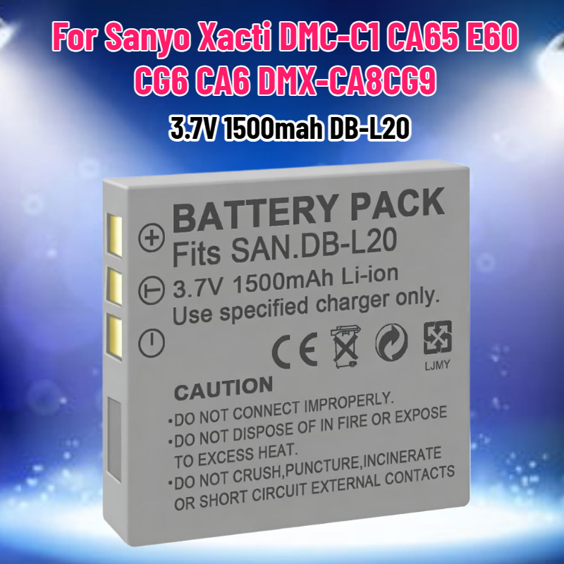 Drone With Camera - 3,7V 1500mAh DB-L20 Akku für Sanyo