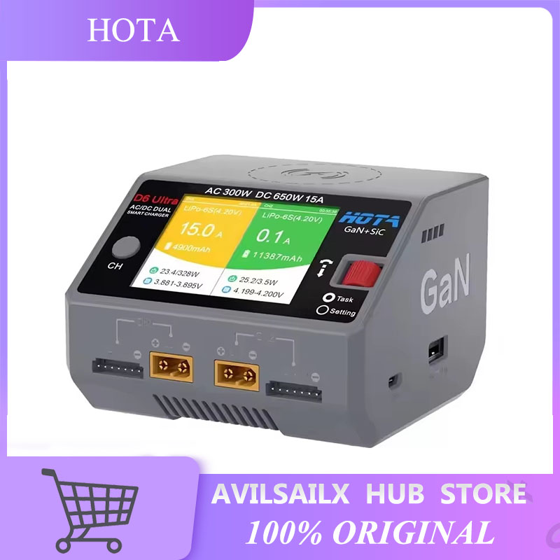 HOTA D6 Ultra GaN+SiC Dual-Cha – Lipo Battery 6S Bewertung und Preis