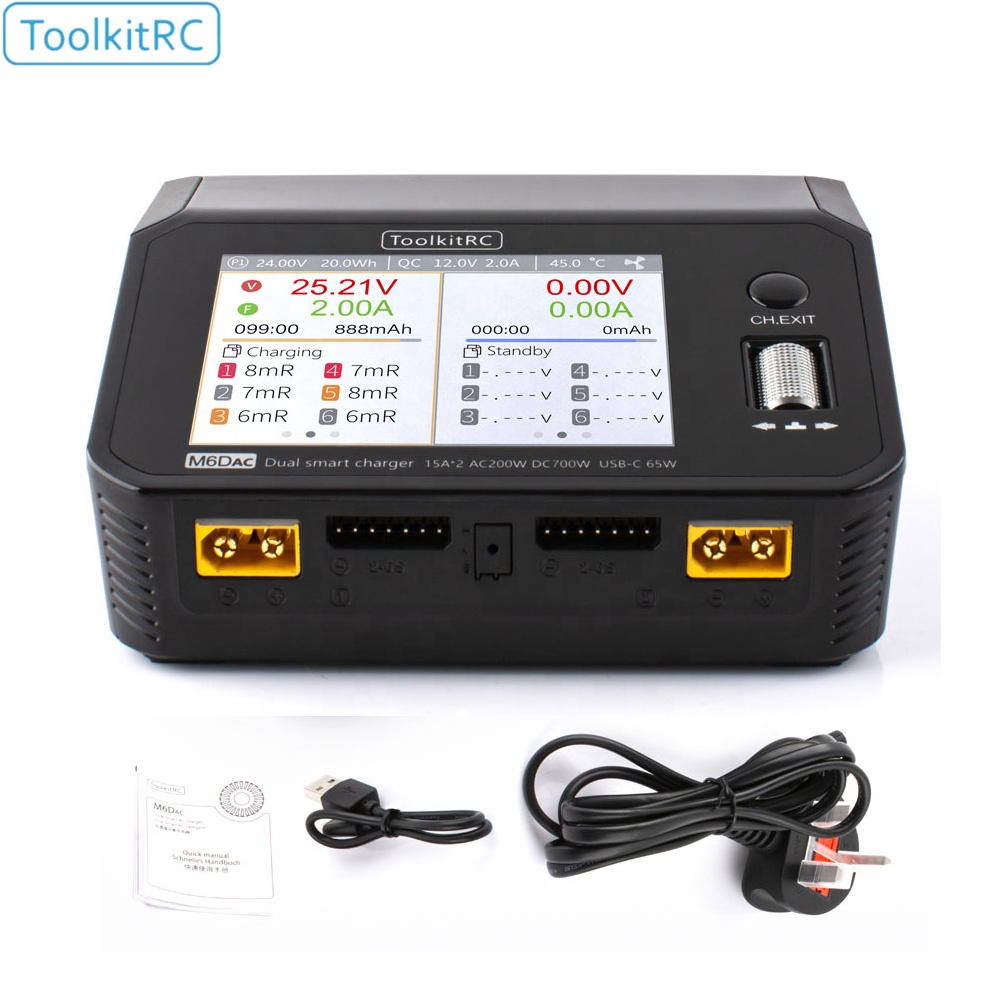 Toolkitrc M6DAC 350W X 2 USB-C – Lipo Battery 6S Bewertung und Preis