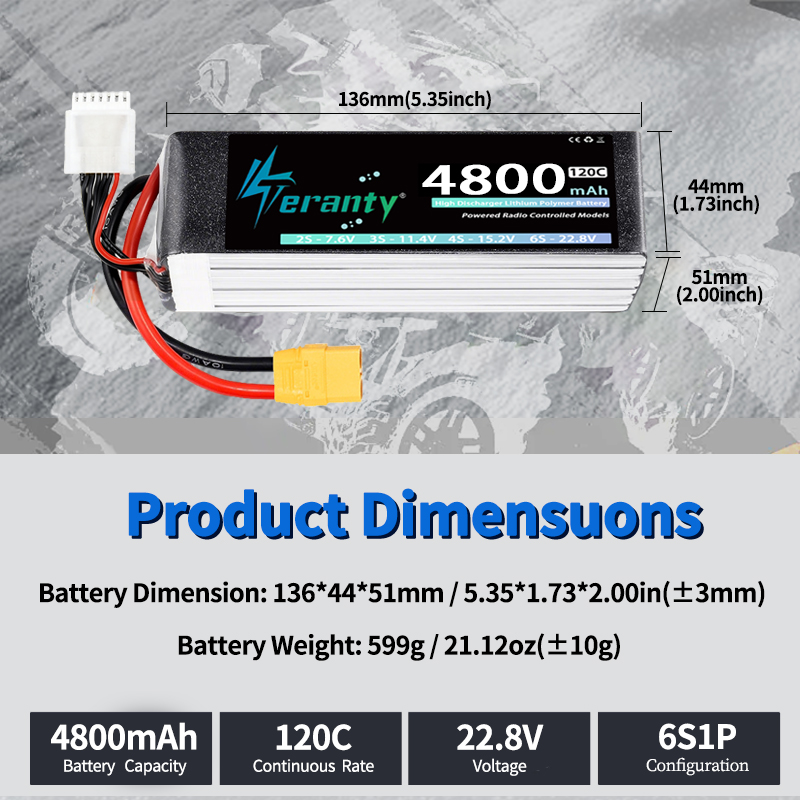 TERANTY 6S 4800mAh Lipo-Akku 2 – Lipo Battery 6S Bewertung und Preis