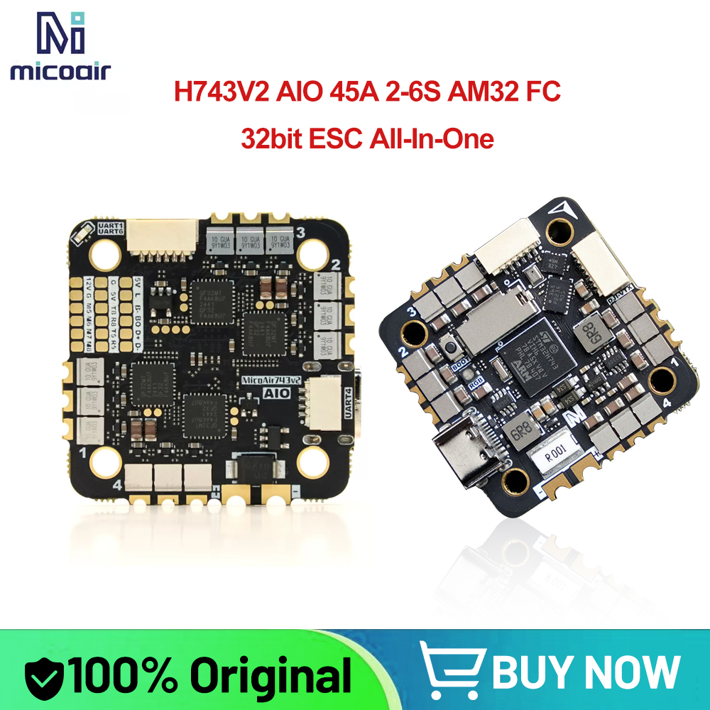 MicoAir H743V2 AIO 45A AM32 2- – Betaflight Fc Bewertung und Preis