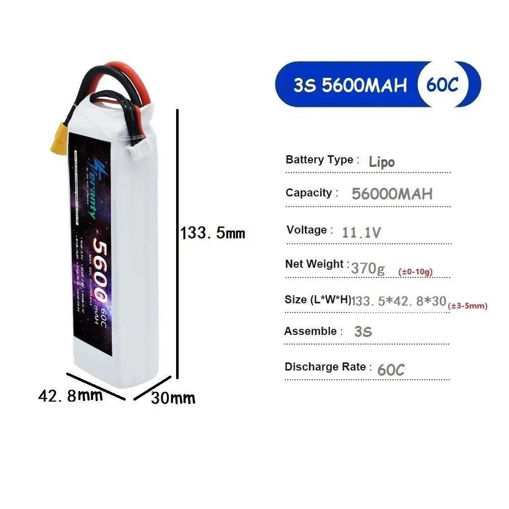 TERANTY 5600MAH 60C 2S 3S 4S 6 – Lipo Battery 6S Bewertung und Preis