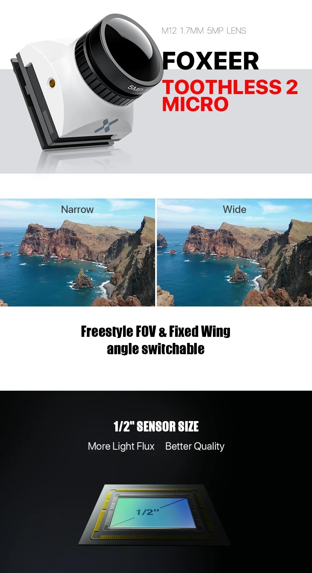 FOXEER Micro Toothless 2 FOV U – Analog Fpv Camera Bewertung und Preis