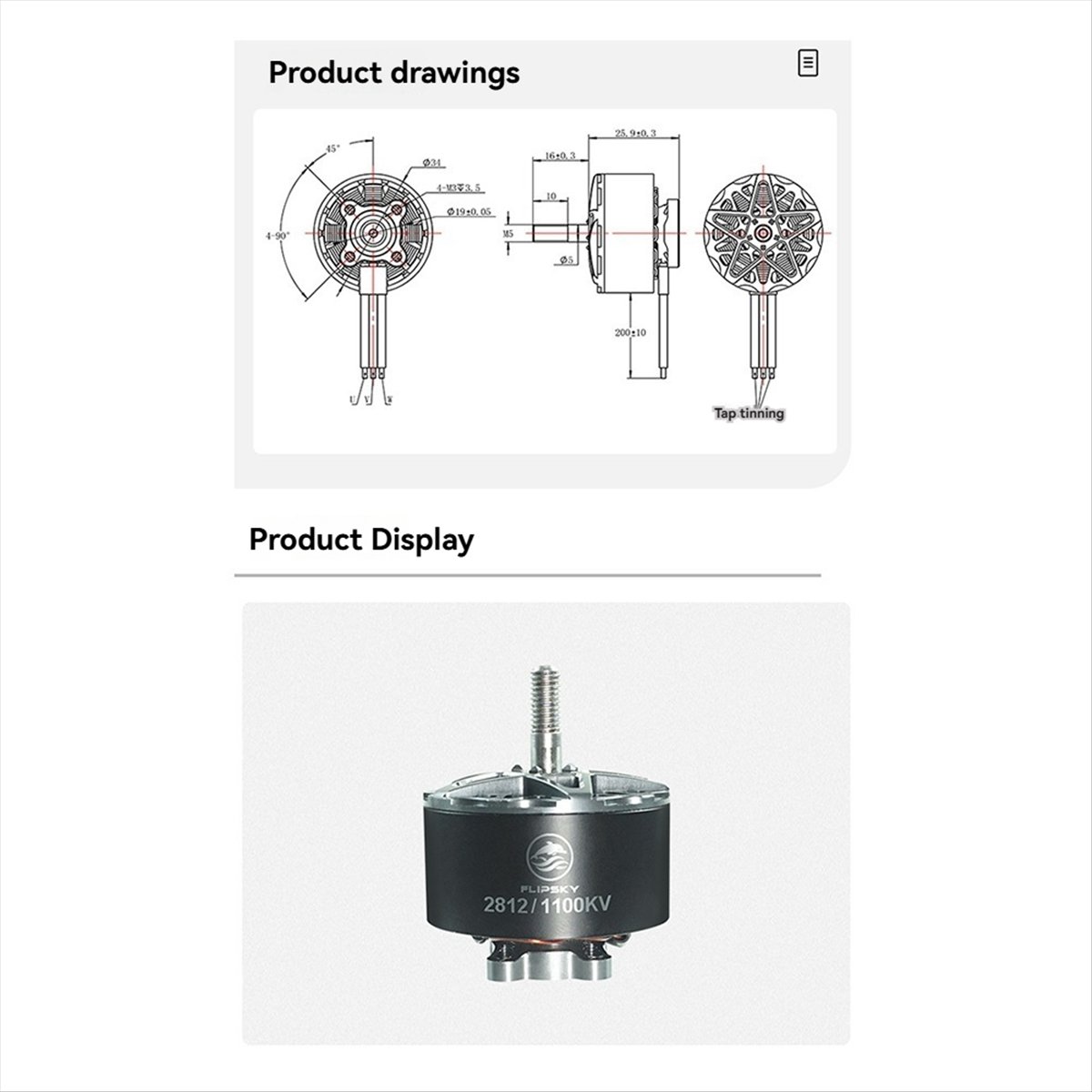 【Motorteile】 2812 1100KV Bürst – Rc Drone Bewertung und Preis